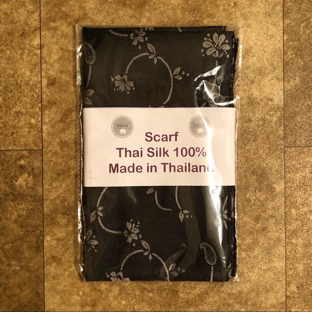 Thai 100% Silk Scarf from Thailand NWT